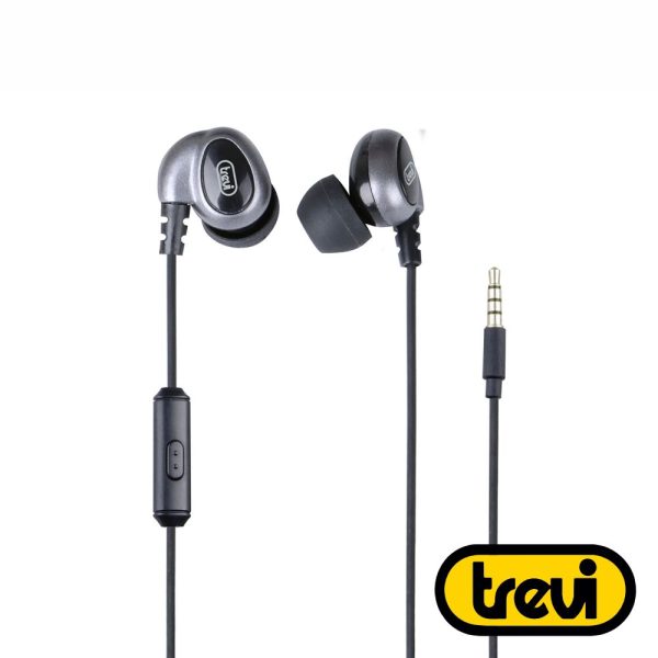 Auscultadores Stereo C/ Fios Preto TREVI - (HMP696M)