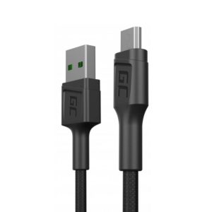 Cabo USB-A Macho / MicroUSB Macho QC 3.0 30cm GREEN CELL - (KABGC23)
