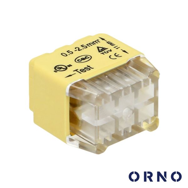 Ligador Rápido 6 Condutores 0.75-2.5mm² 50x ORNO - (OR-SZ-8004/6/50)