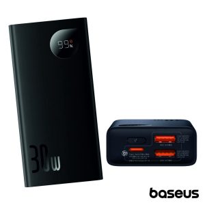 Powerbank Adaman2 10000mAh PD QC 30W Preto BASEUS - (PPAD040101)