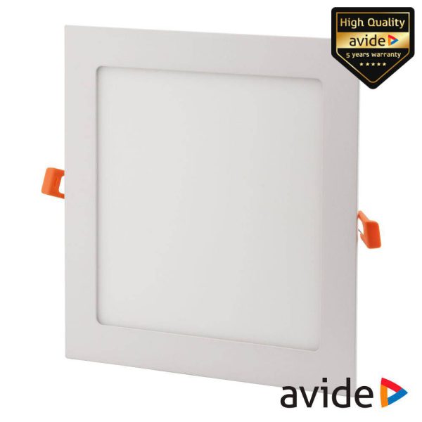 Painel LEDS Quadrado 9W 141mm 3000K 620lm AVIDE - (ACRPWW-S-9W-ALU)