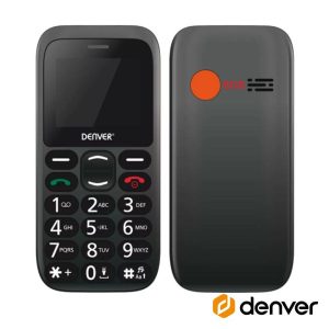 Telemóvel P/ Séniores 1.77" SOS FM Preto DENVER - (BAS-18300M)