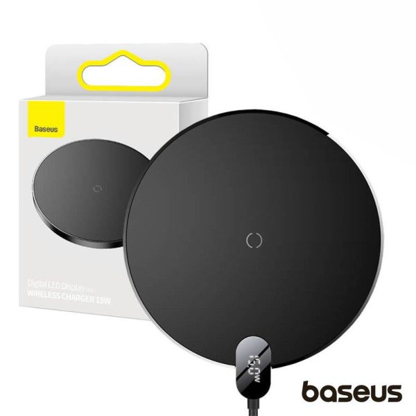 Carregador Por Indução Preto QI 15W BASEUS - (CCED000001)