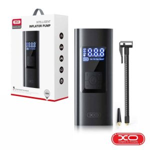 Compressor de Ar Portátil C/ Manómetro Preto XO - (CZ012)
