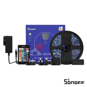 Kit Fita 150 LEDS 5050 RGB 12V 5m IP65 WIFI E BT SONOFF - (L2-5M)