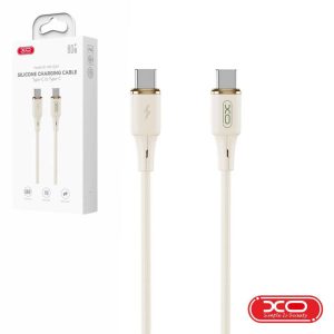 Cabo USB-C Macho / USB-C Macho PD 60W 1m Bege XO - (NB-Q261)