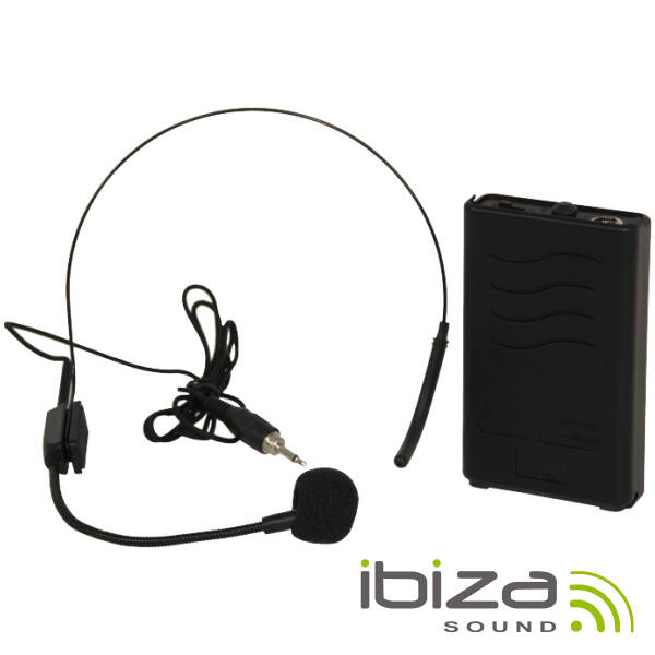 Microfone Headset S/ Fios 203.5mhz IBIZA - (PORTHEAD12)