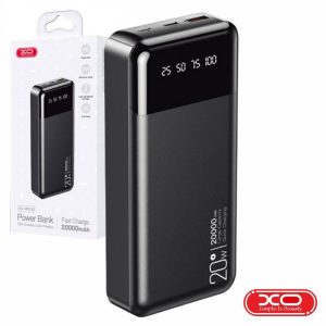 Powerbank 20000mAh 1 USB-A / 1 USB-C / 1 Lightning Preto XO - (PR192-BK)