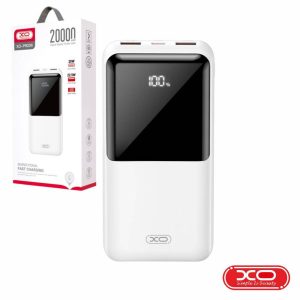 Powerbank 20000mAh 2 USB-A / 1 USB-C PD Branco XO - (PR206-WH)