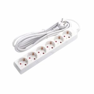 Extensão Elétrica 6x Schuko S/ Interruptor 3m - (T6SB3(E))