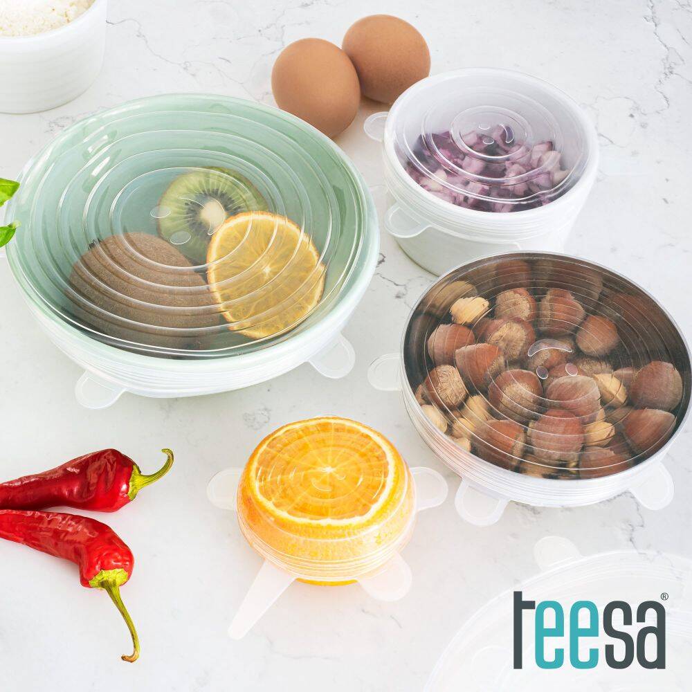 Conjunto 6 Tampas de Silicone TEESA - Image 2