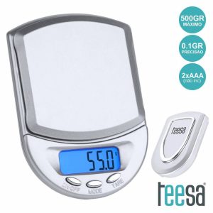 Mini Balança 500g / 0.1g TEESA - (TSA0803)
