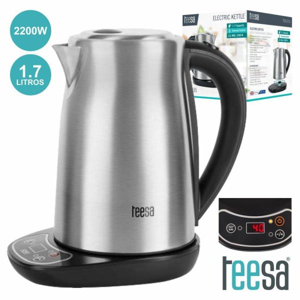 Fervedor De Água Elétrico Inox Temperatura Regulável 1.7l - (TSA1535)