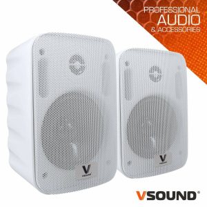 Conjunto 2 Colunas 5" Passiva+Amplificada 2x40W AUX VSOUND - (VSS20APB)