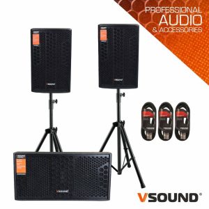 Sistema de Som Amplificado 1800W - (VSSDSPCUBE208A)