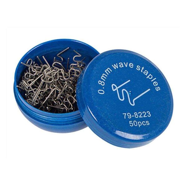 Conjunto de 50 Grampos Ondulados P/ Reparação De Plásticos - (79-8223)