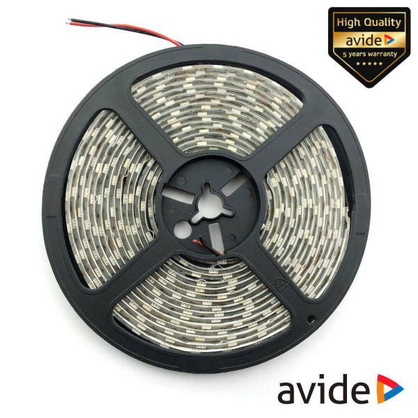 Fita 600 LEDS 2835 3000K 24V 24W/m 5m IP65 AVIDE - (ABLS24-120WW65-24W)