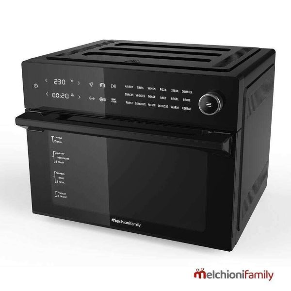 Forno / Fritadeira S/ Óleo Digital 30L 1800W Preto - (BENEDETTA)