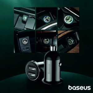 Adaptador Isqueiro 2x USB 4.8A Grain Pro BASEUS - (CCALLP-01)