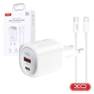 Alimentador Comutado 1xUSB-C/1xUSB-A PD 30W GaN C/ Cabo - (CE21-C)