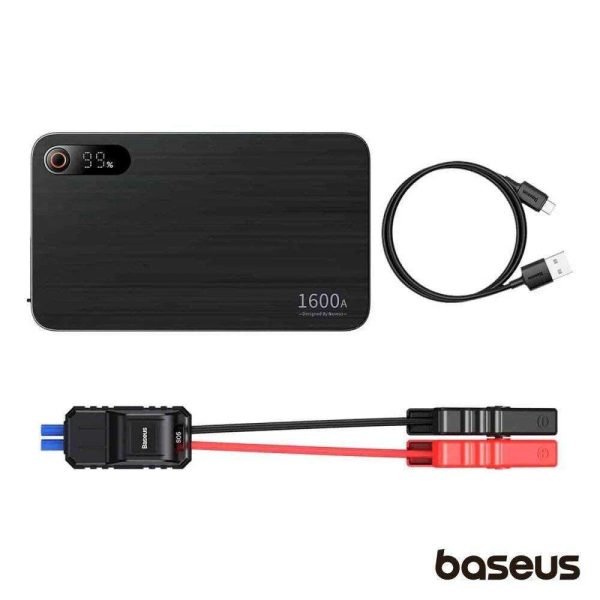 Arrancador de Baterias Auto 1600A C/Powerbank 2 USB-A BASEUS - (CGNL070001)