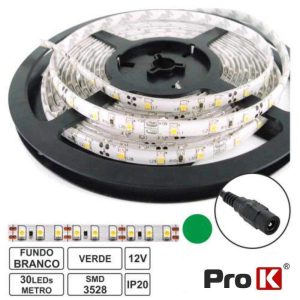 Fita 150 LEDS 3528 Verde 12V 5m PROK - (FL10G)