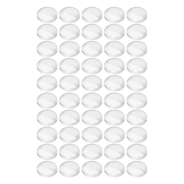 Batentes Adesivos de Silicone Transparentes 10mm 50x - (LAR931)