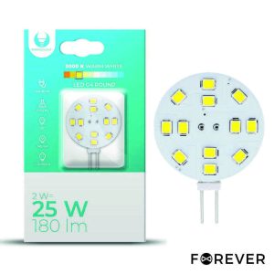 Lâmpada G4 2W 12V Redonda 3000K 180lm - (LLG4R02WW(F))