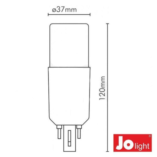 Lâmpada G24 9W 230V LED Eco 760lm 3000K JOLIGHT - Image 2