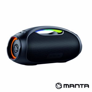 Coluna Bluetooth V5.3 120W TWS/RGB/AUX/USB IPX6 MANTA - (SPK320)