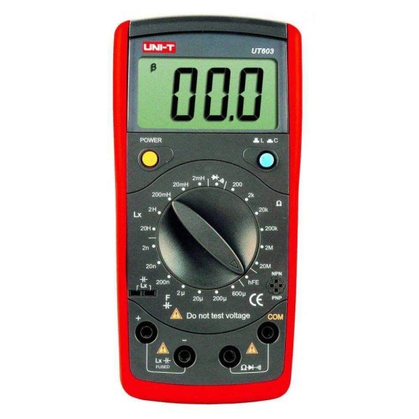 Capacimetro Medidor de Indutâncias E Ohmimetro Digital UNI-T - (UT603)