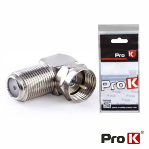 Ficha Adaptadora F Macho / F Fêmea 90º PROK - (VPK-FF01)