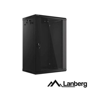 Armário Bastidor Parede (Rack) 19" 60cm 18U LANBERG - (WF01-6418-10B)