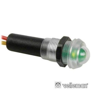 LED Piloto À Prova De Água 12V Verde VELLEMAN - (12VTG)