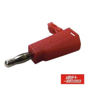 Ficha Banana Profissional 4mm Vermelha - (20-14)