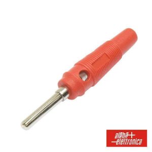 Ficha Banana 4mm Vermelha - (20-4)