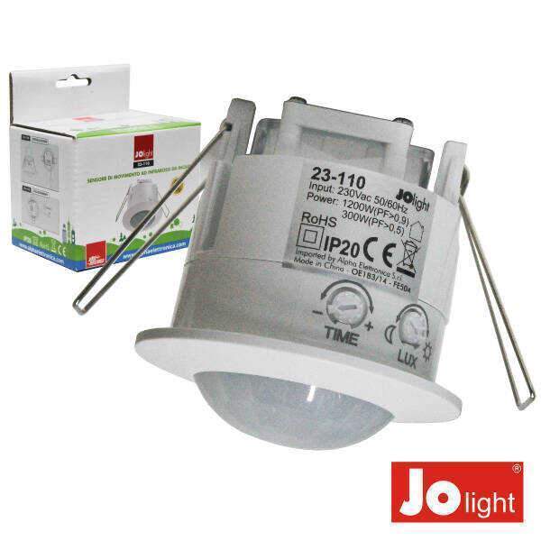 Detetor De Movimento PIR Ø65mm P/ Encastrar JOLIGHT - (23-110)
