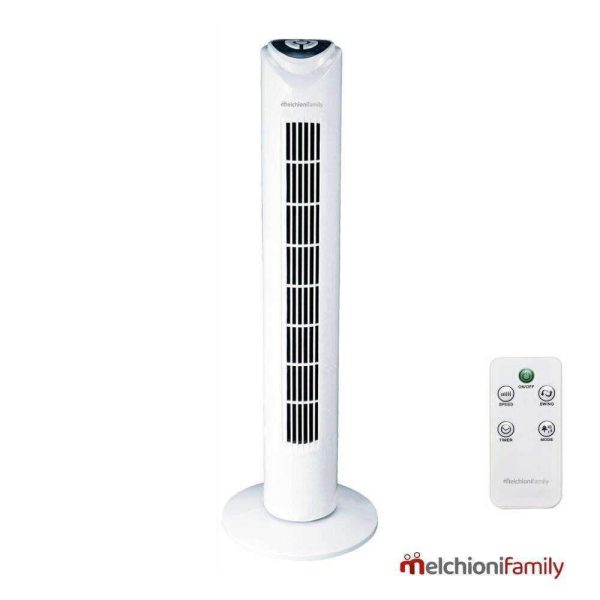 Ventoinha Torre 45W C/ Comando Branco MelchioniFamily - (2413TOW)