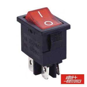 Interruptor Basculante C/ Luz 6a-250v Dpst On-Off - (320-052)