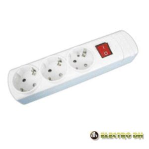 Extensão Elétrica 3x Schuko C/ Interruptor EDH - (36.112/SC)