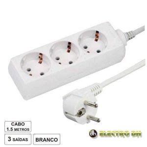 Extensão Elétrica 3x Schuko 1.5m EDH - (36.200)
