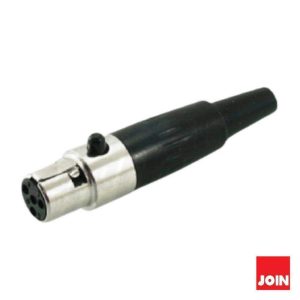 Ficha XLR Mini 4p Fêmea C/ Bloqueio - (40-224)