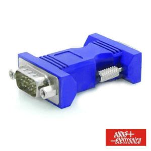 Ficha Adaptadora VGA Macho/Macho Hd15 - (64-066)