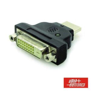 Ficha Adaptadora DVI-D Dual Link Fêmea / HDMI Macho - (64-575/1)