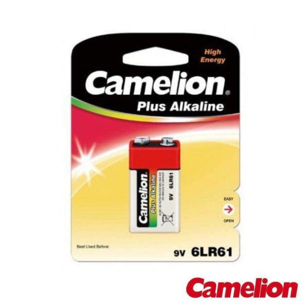 Pilha Plus Alcalina 9V/6LR61 700mA 1x Blister CAMELION - (6LF22-BP1G)