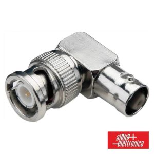 Ficha Adaptadora Bnc Macho / Fêmea Angular 90º - (82-022)