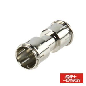 Ficha Adaptadora F Macho / Macho Rápido Niquelado - (86-034)
