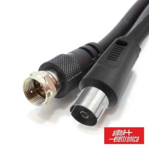 Cabo F Macho / Coaxial 9.5mm Macho 1m ALPHA - (86-085B)