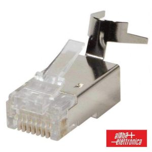 Ficha RJ45 de Cravar Blindada 8p8c CAT6A FTP Passante - (94-917/6A)