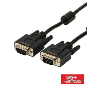 Cabo VGA Macho HD 15p / Macho HD 15p 3m Preto ALPHA - (95-520/03NB)